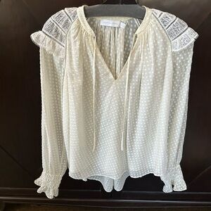 Elegant White Silk Blouse